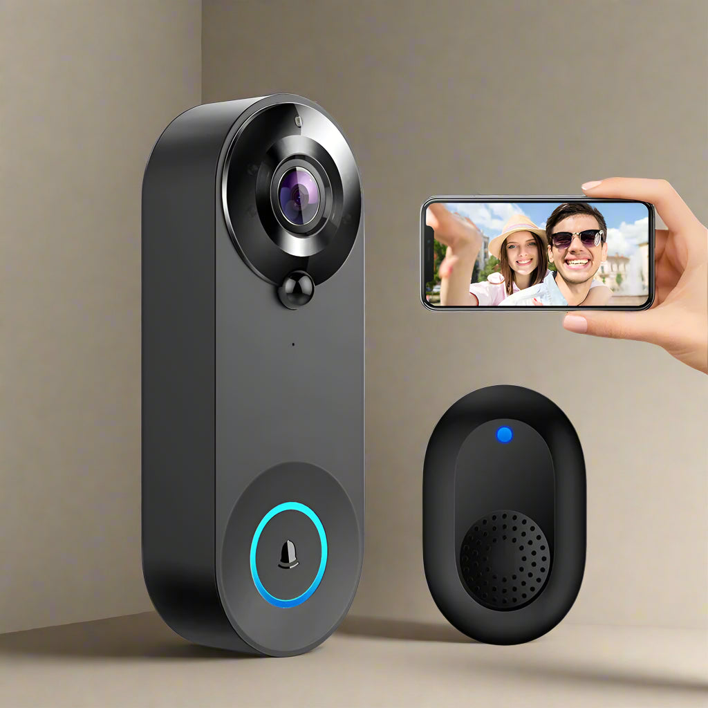 Smart WiFi Video Doorbell with Motion Detection & Night Vision