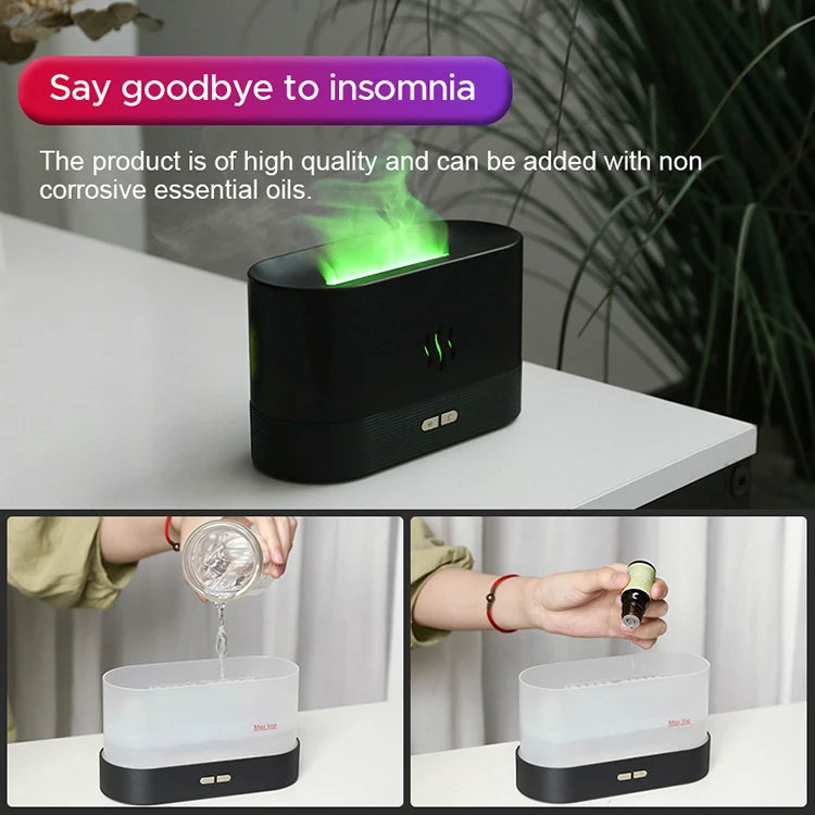 Ultrasonic Flame Aroma Diffuser & Air Humidifier