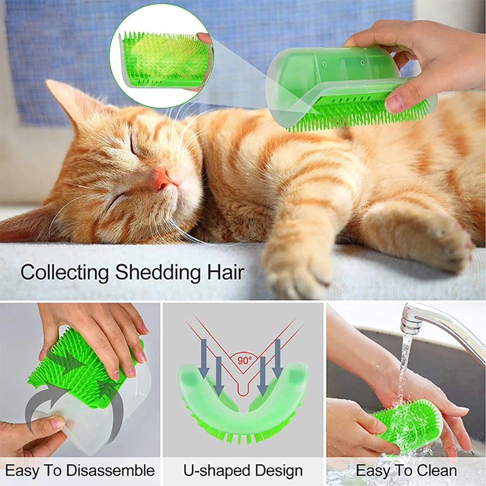 2-in-1 Cat Scratcher & Massager