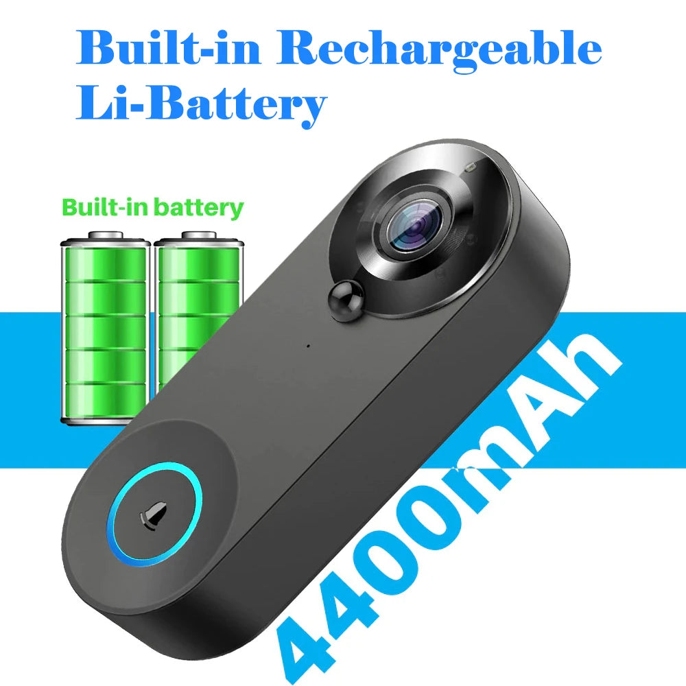 Smart WiFi Video Doorbell with Motion Detection & Night Vision