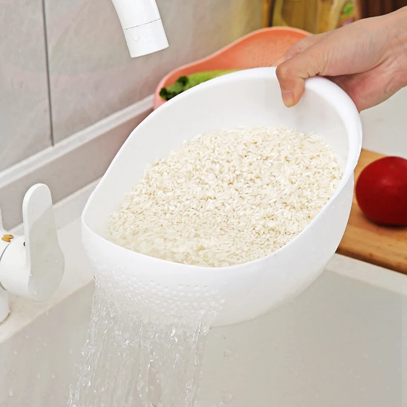 Multi-Purpose Rice & Vegetable Drain Basket