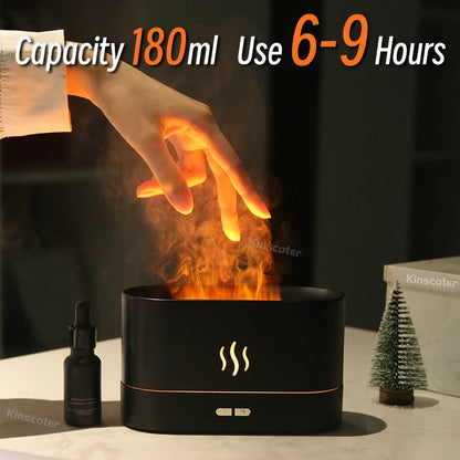 Ultrasonic Flame Aroma Diffuser & Air Humidifier