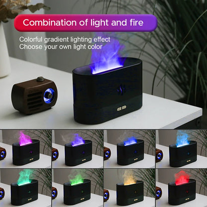 Ultrasonic Flame Aroma Diffuser & Air Humidifier