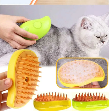 3-in-1 Electric Steam Pet Brush
