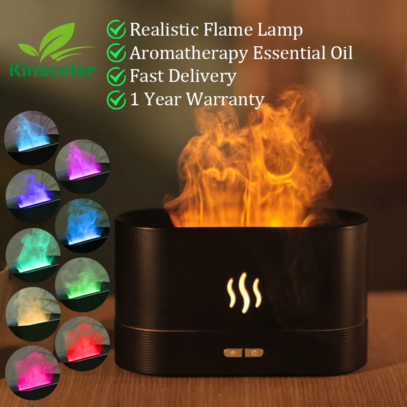 Ultrasonic Flame Aroma Diffuser & Air Humidifier