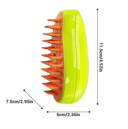 3-in-1 Electric Steam Pet Brush